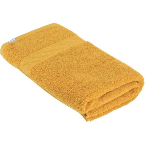 Badetuch 90x150 cm 100% baumwolle - senffarben - Tendance
