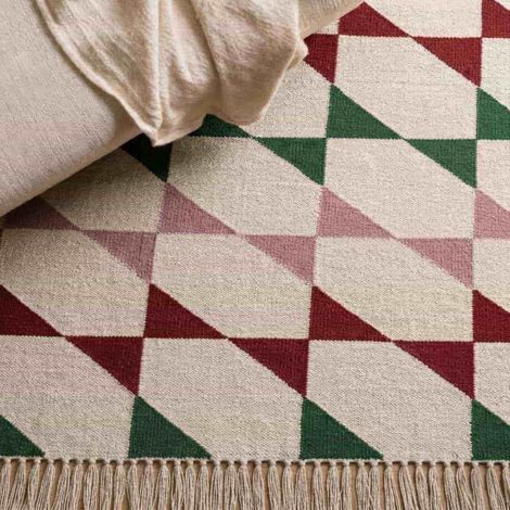 Tapis imprimé géométrique ethnique colorés 80x150 cm (1/5)