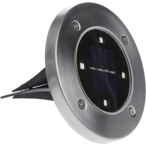 Spot solaire encastrable en acier inoxydable avec 4 LED (1/3)