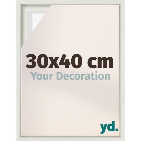 Your Decoration - Cadre flottant - Blanc Mat - Cadre en caisse américaine pour toile sur chassis - MDF - Lyon (1/5)