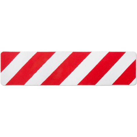 Antirutsch- Warnbelag in Streifen Selbstklebend Rot-weiß 150 x 610 mm