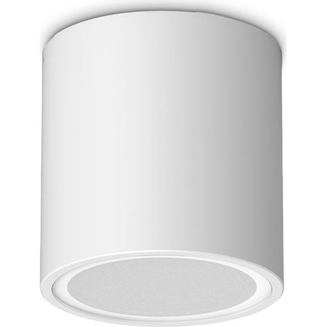 Ideal Lux Lampada da soffitto TECHO 1 luce GU10 IP54 bianco metallo vetro (1/3)