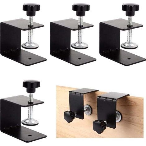 Set mit 4 robusten C-förmigen Klemmen, Universalklemmen für Holzbearbeitung, Tischlerei, Reparaturen und Heimwerkerarbeiten. (1/5)