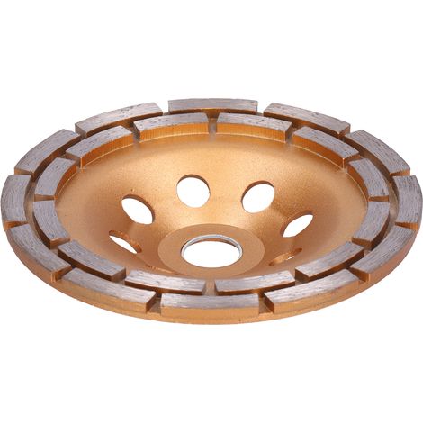 Meule Diamantée Double Rangée Disque Métal pour Meuleuse Polissage Nettoyage 150mm (1/5)