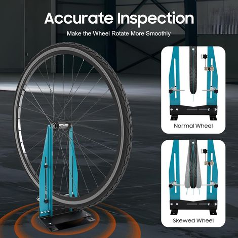 Fahrrad Zentrierständer für 140-180mm, Laufräder Fahrrad Kalibrierungsständer, Radbreite 9-15cm Einstellbar Bremsscheibenverstellung, Schwerlast Bike-Reparatur Maintenance Support (1/5)
