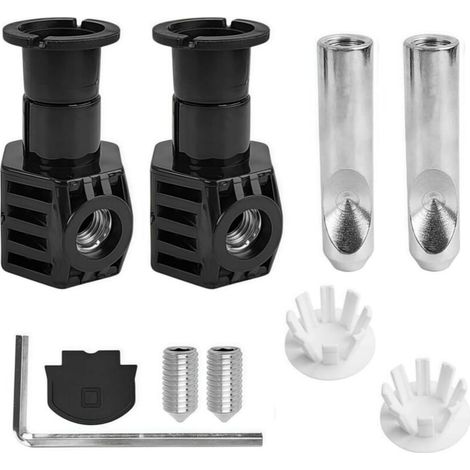 Bardusch Kit de Fixation Cuvette WC pour Toilettes Suspendues au Mur, Comprenant des Charnières de Fixation et Des vis de Couvercle D'huile (1/5)