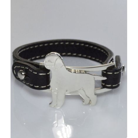 Lagotto echtes Lederarmband in 925 Silber
