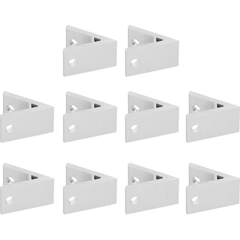 10 Pièces Cornières en Aluminium 45° pour Assemblages Métalliques 20x20 30x30 40x40