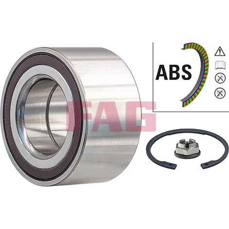 Kit de roulements de roue FAG 713 6204 10 JAGUAR C2D30342 C2D47037 LR024267