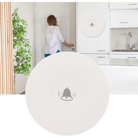 Sonnette sans fil autonome et étanche avec 58 mélodies pour maison ou appartement (prise UE)-AquaForge (1/5)