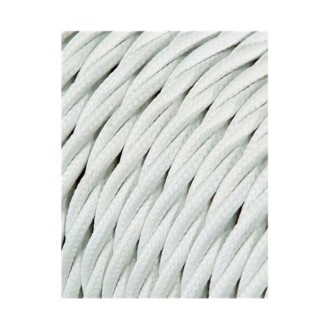 Câble Textile Tressé Blanc Esthétique Rétro, Sécurité électrique - Edm