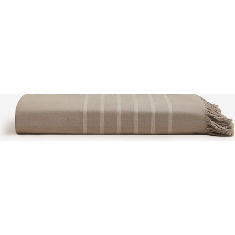SKLUM Calicut Baumwoll-Strandtuch Moka Braun 100 x 180 cm