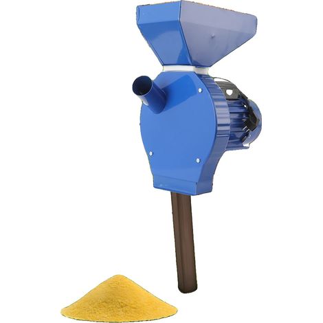 Mulino per cereali, 1100 Watt, Portata 240 kg/h, Struttura in ferro, Dimensioni 38 cm x 28,5 cm x 50 cm, Installazione da tavolo (1/5)