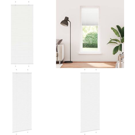 vidaXL Plissee Weiß 75x200 cm Stoffbreite 74,4 cm Polyester (1/5)