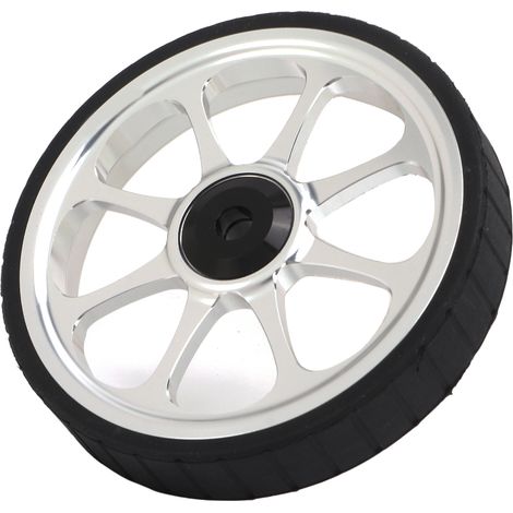 Easy Wheel Faltrad aus Aluminiumlegierung, 82 mm, vergrößertes Lager, kompatibel mit Brompton 3sixty Faltrad, silberfarben. (1/5)