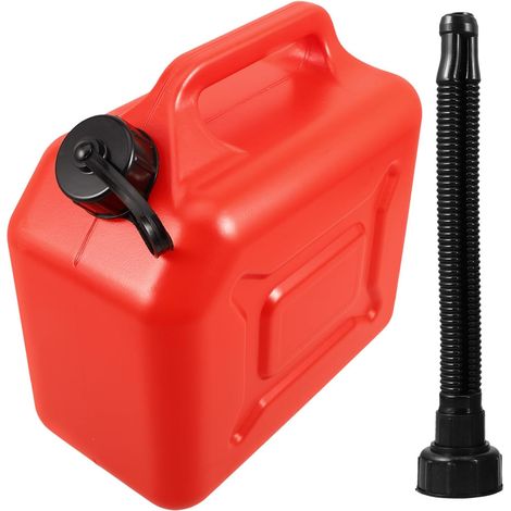 Bidon en D’essence 5l Portable Plastique Rouge Hdpe pour Extérieur (1/5)