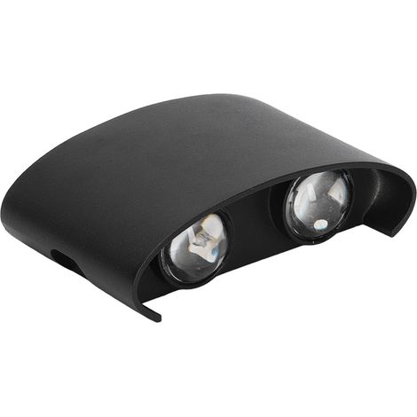 Wasserdichte LED-Wandleuchte – modern – für den Innen- und Außenbereich – 4 W – schwarzes Gehäuse – 90–265 V
