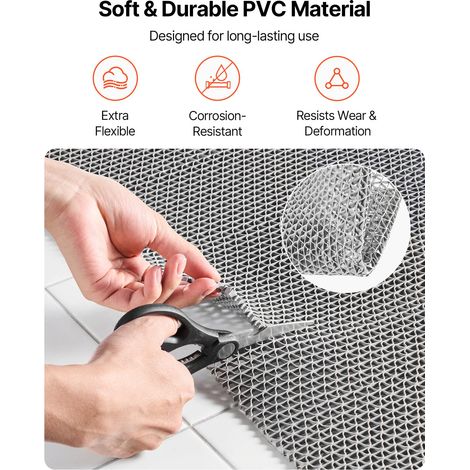 Tapis de Drainage Antidérapant 90x500 cm Caillebotis Piscine en (1/5)