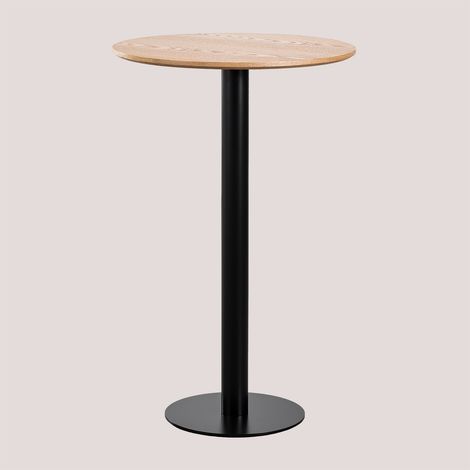 SKLUM Runder Stehtisch aus Eschenfurnier Frappe Ø70 cm