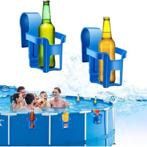 Porte-gobelet de piscine, porte-gobelet, accessoire de piscine multifonctionnel, porte-gobelet amovible, s'adapte à la plupart des piscines, porte-bouteille de piscine, 2 pièces (1/5)