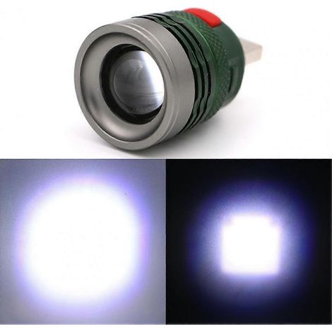 Lampe torche USB portable ultra-lumineuse, mini, zoomable, 3 modes, ampoules de poche, lampe torche de camping, lanterne, alimentation par USB ou batterie externe. (1/5)