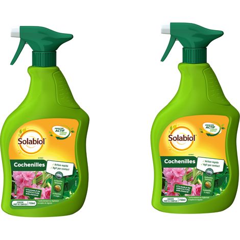 Insecticide biologique anti-cochenilles 2 pulvérisateurs 750 ml SOCOCHPAL750NX2 – Élimine œufs, larves et adultes – Utilisable en agriculture biologique – Solabiol