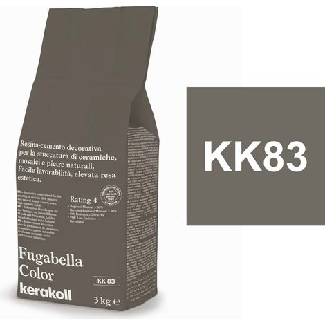 Kerakoll FUGABELLA COLOR KK83 resina stucco piastrelle mosaici marmi 3 KG (1/2)