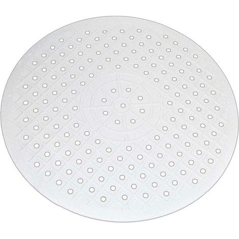Rubber Sink Mat, Non-slip Household Insulation Pad and Protection Against Drying, Quick Drainage(White,Size:Round Type)