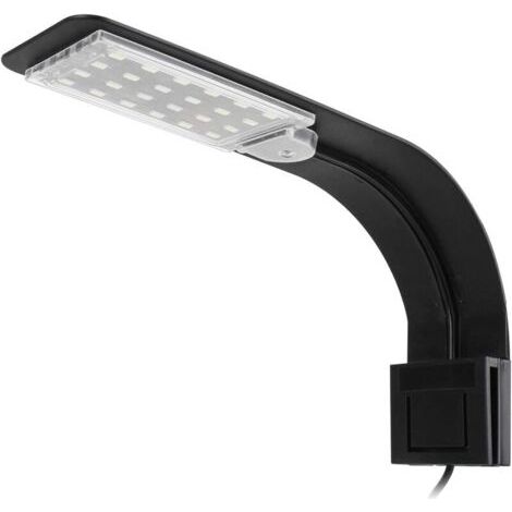 Lampada per acquario, lampada LED ultrasottile, mini lampada a clip con 24 LED bianchi e blu per pesci e piante (1/4)