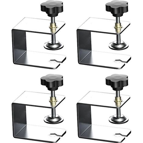 Gabarit pour quincaillerie d'armoire, lot de 4 serre-joints en C pour l'installation de façades de tiroirs, serre-joints pour cadre d'armoire pour languettes (1/5)