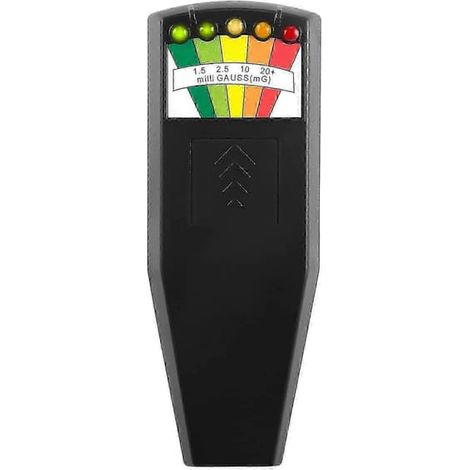 BelleRise - Nouveau détecteur de champ magnétique EMF à LED, équipement de chasse aux fantômes et aux phénomènes paranormaux (noir) (1/5)