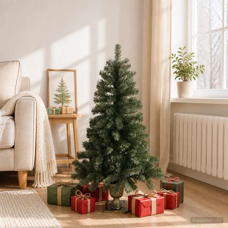 vidaXL Mini Árbol de Navidad 120 cm PVC Verde (1/5)