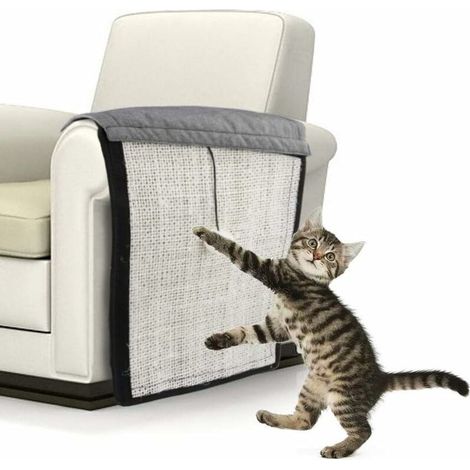 Tapis Griffoir pour Chats Protecteur de Canapé Meubles Anti-Rayures Planche à Gratter en Sisal Tapis de Grattage Tapis Grattoir Protecteur pour Canapé Lit Chaise Siège Escaliers Jouet Chat (1/5)