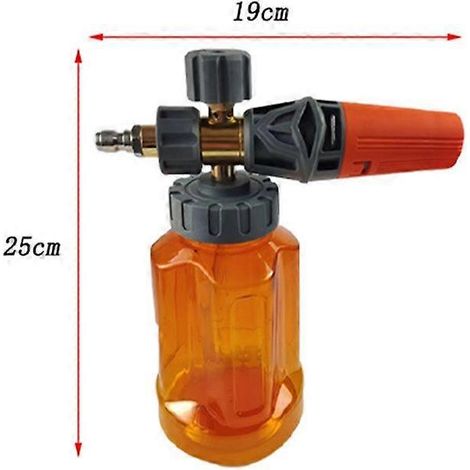 Schaumkanone für Hochdruckreiniger, Auto-Schaumstrahler, verstellbare Schneeschaumlanze mit 1/4"-Schnellanschluss