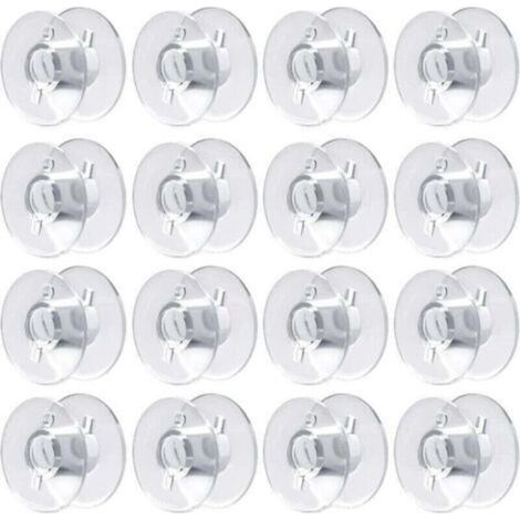 60 canettes pour machines à coudre, canettes en plastique compatibles avec les machines à coudre Brother, Singer, Kenmore, Janome et la plupart des autres marques.