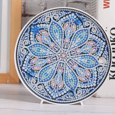 Tableau de Diamants à Broder en Forme de Mandala Lumineux - Kit de Décoration Murale DIY ZXD021 (1/5)