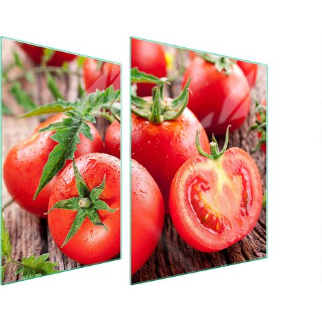 GLASSCHUTZPLATTE FÜR HERD 70x52 TOMATEN (1/5)