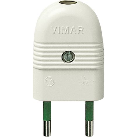 VIMAR - 01020.B 2P 10A Axialstecker weiß