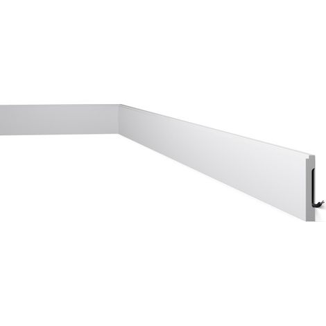 Plinthe NMC FD1 WALLSTYL Noel Marquet Profil de décoration design moderne blanc 2 m (1/5)