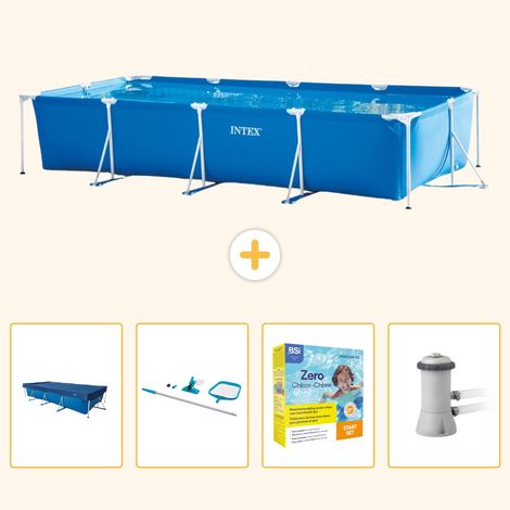 Intex Piscine Tubulaire Rectangulaire - 450x220x84 cm - 5-pièces S28 (1/5)