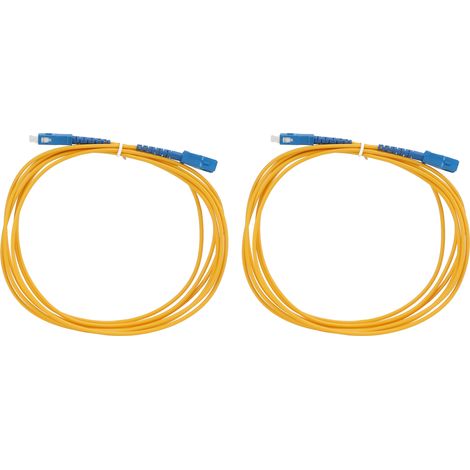 2PCS Câble Fibre Optique à Verrouillage Répétable, Connecteur en Céramique, Cordon de Raccordement à Brancher (1/5)
