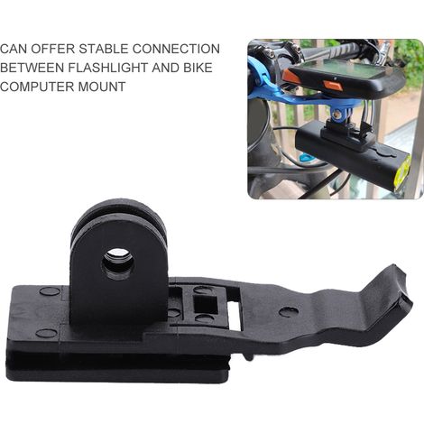 Support de Lampe Vélo Avant avec Adaptateur pour Ordinateur de Cyclisme (Compatible LUMINA) (1/5)