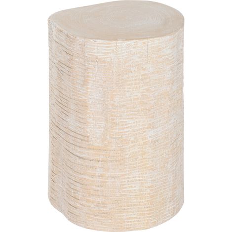 Mesita Auxiliar Madera Mungur 30X30X45 Tallada (1/4)