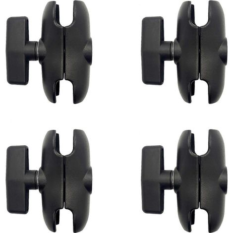 4 x 9 cm lange, doppelt gelenkige Aluminiumlegierungsarme für RAM mit 1,5-Zoll-Kugelgelenkhalterung, Motorradkamera-Verlängerungsarm (1/5)