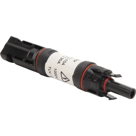 Connecteur fusible solaire 1000 V 20 A, mâle/femelle, étanche, en ligne, protection contre l'inversion de polarité (1/5)