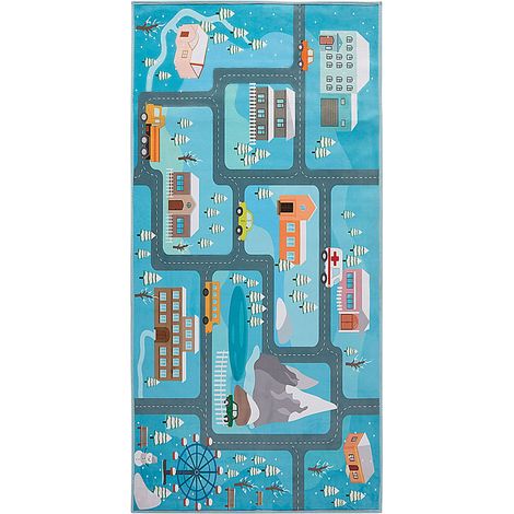 Kinderteppich KIGI Blau 80 x 150 cm