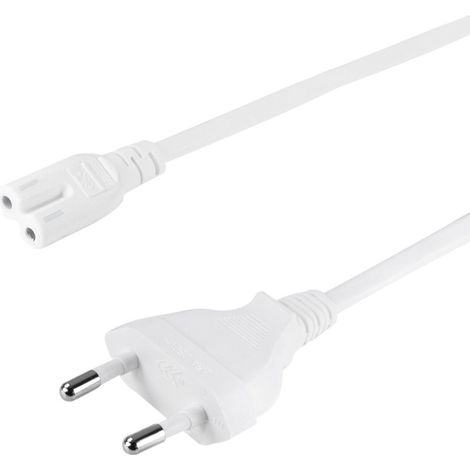 Cavo per apparecchi euro - c7 bianco 18 m (1/4)