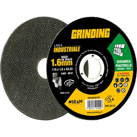 MOLA ABRASIVA PER MARMO/PIASTRELLE 'GRINDING LINEA INDUSTRIALE' ø 115 x 1,6- 10 pezzi - GRINDING