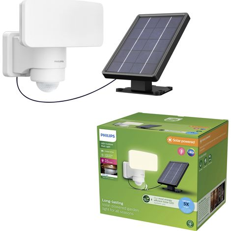 Philips Solar Wandleuchte Tylus weiß 18,5 x 21 x 17 cm warmweiß (1/5)