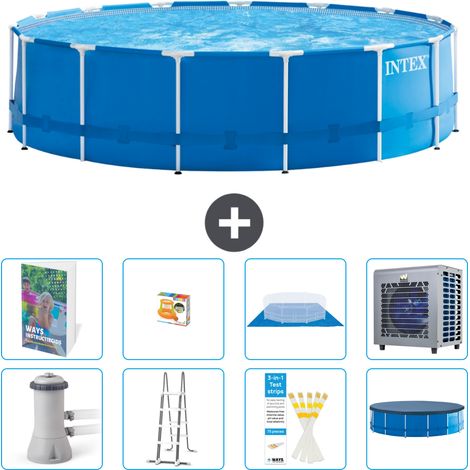 Intex Piscina con struttura Rotonda - 457x122 cm - 9-pezzi  S535 (1/4)